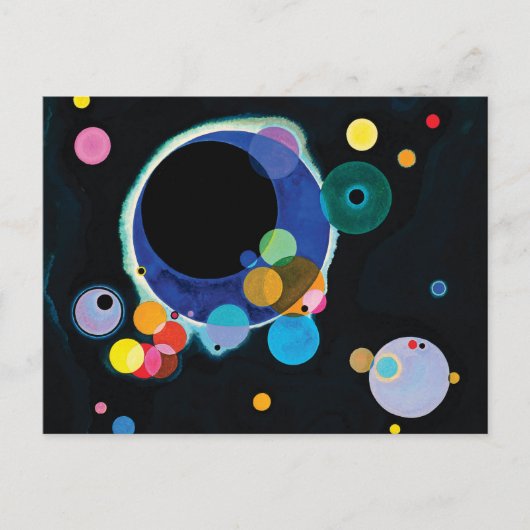 Verschillende cirkels van Wassily Kandinsky Briefkaart (Voorkant)