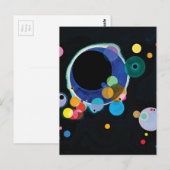 Verschillende cirkels van Wassily Kandinsky Briefkaart (Voorkant / Achterkant)