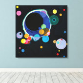 Verschillende cirkels van Wassily Kandinsky Canvas Afdruk (Insitu (Houten vloer))