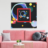 Verschillende cirkels van Wassily Kandinsky Canvas Afdruk (Insitu (Woonkamer))