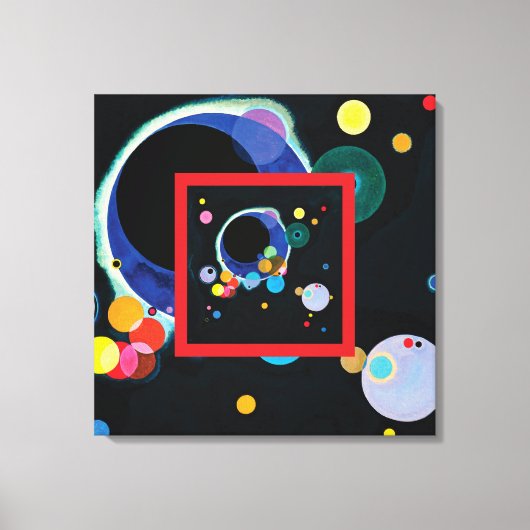 Verschillende cirkels van Wassily Kandinsky Canvas Afdruk (Voorkant)