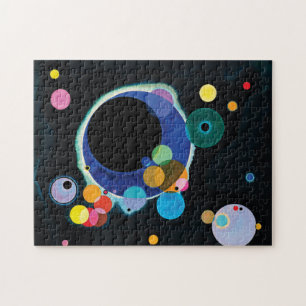 Verschillende cirkels van Wassily Kandinsky Legpuzzel