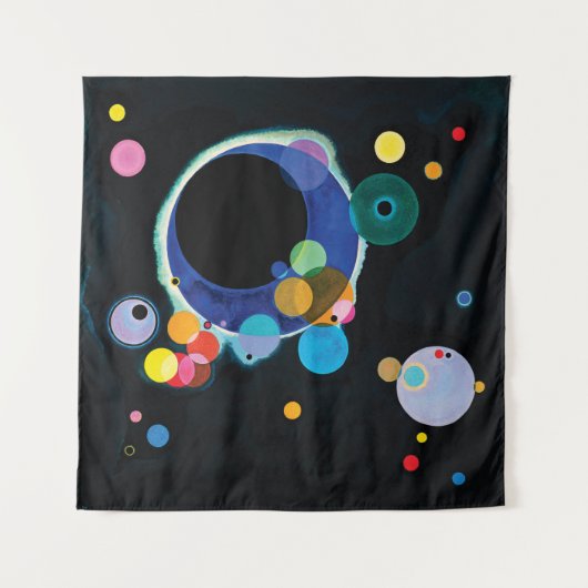 Verschillende cirkels van Wassily Kandinsky Wandkleed (Voorkant (horizontaal))