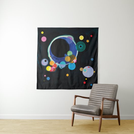 Verschillende cirkels van Wassily Kandinsky Wandkleed (In Situ (horizontaal))