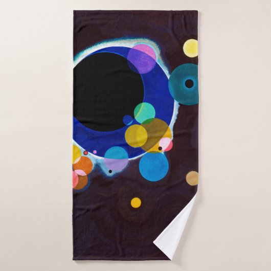Verschillende cirkels, Wassily Kandinsky Badhanddoek (Badhanddoek)