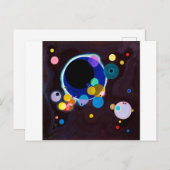 Verschillende cirkels, Wassily Kandinsky Briefkaart (Voorkant / Achterkant)