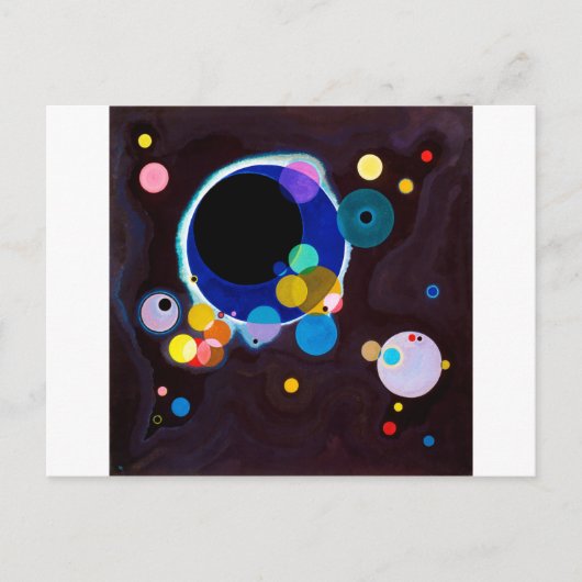 Verschillende cirkels, Wassily Kandinsky Briefkaart (Voorkant)