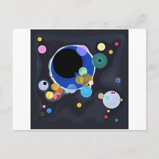 Verschillende cirkels, Wassily Kandinsky digitaal Briefkaart (Voorkant)