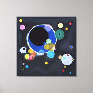 Verschillende cirkels, Wassily Kandinsky digitaal Canvas Afdruk