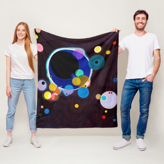 Verschillende cirkels, Wassily Kandinsky Fleece Deken (In situ)