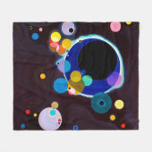 Verschillende cirkels, Wassily Kandinsky Fleece Deken (Voorkant (Horizontaal))