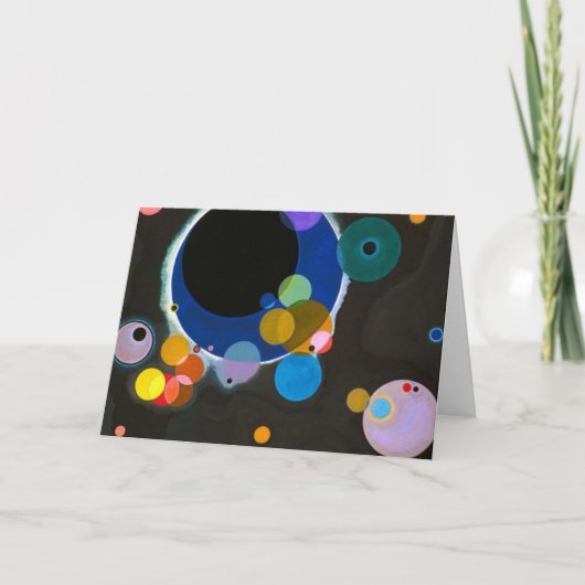 Verschillende cirkels Wassily Kandinsky Kaart (Voorkant)