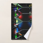 Verschillende cocktails in martinibrillen met verl bad handdoek (Handdoek)