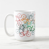 Verschillende cycli van de Kleur op een Wit Koffiemok (Links)
