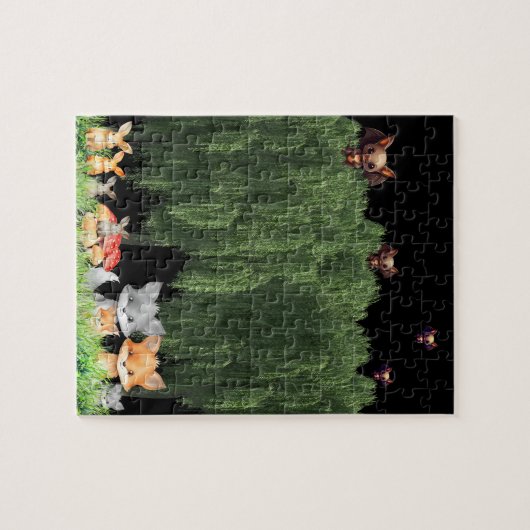 verschillende dieren familie Puzzel Legpuzzel (Horizontaal)