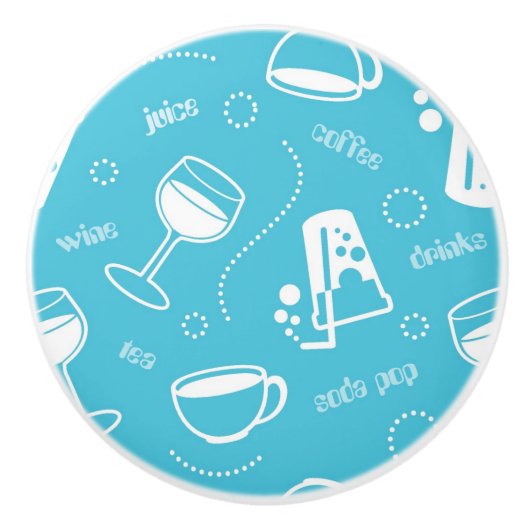 Verschillende drinken keramische knop (Voorkant)