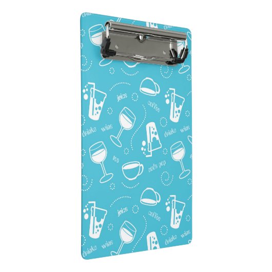 Verschillende drinken mini klembord (Schuin)