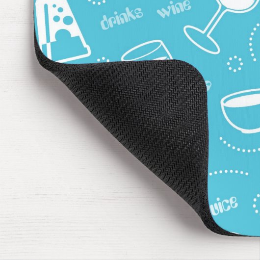 Verschillende drinken muismat (Hoek)