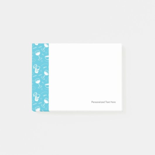 Verschillende drinken post-it® notes (Voorkant)