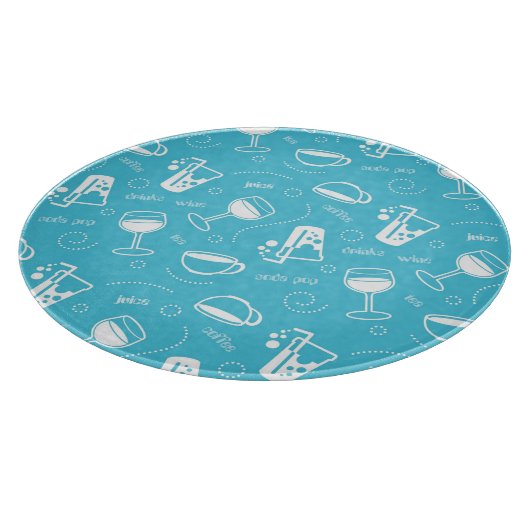 Verschillende drinken snijplank (Hoek)