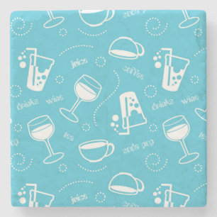 Verschillende drinken stenen onderzetter