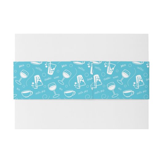 Verschillende drinken uitnodigingen wikkel (Achterkant Voorbeeld)