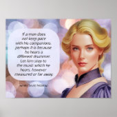 Verschillende drummer citeren Thoreau Poster (Voorkant)