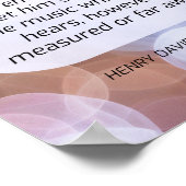 Verschillende drummer citeren Thoreau Poster (Hoek)