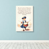 Verschillende drummer kunst canvas afdruk (Insitu (Houten vloer))