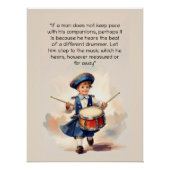 Verschillende drummer kunst perfect poster (Voorkant)