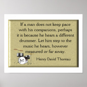 Verschillende drummer poster