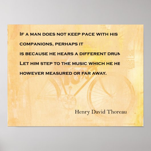 Verschillende Drummer-quote Poster (Voorkant)