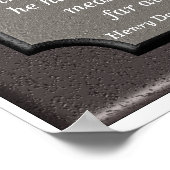 Verschillende Drummer - Thoreau-prijsdruk Poster (Hoek)