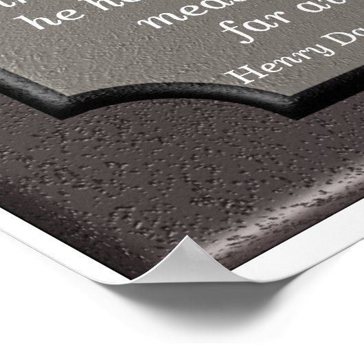 Verschillende Drummer - Thoreau-prijsdruk Poster (Hoek)