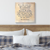 Verschillende Drummer **Thoreau quote **Canvas pri Canvas Afdruk (Insitu (Slaapkamer))