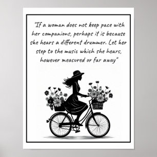 Verschillende Drummer -- Vrouw quote Poster