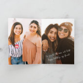 Verschillende fotocollage beste vriend gelukkige v kaart (Binnen)