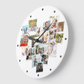 Verschillende foto's van de hartvorm van de Collag Grote Klok (Hoek)