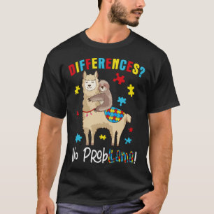 Verschillende Geen Prob Llama Sloth Llama Puzzel A T-shirt