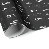 Verschillende getallen in willekeurige volgorde cadeaupapier (Rol Hoek)