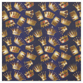 Verschillende goudkroonpatronen stof (Swatch)