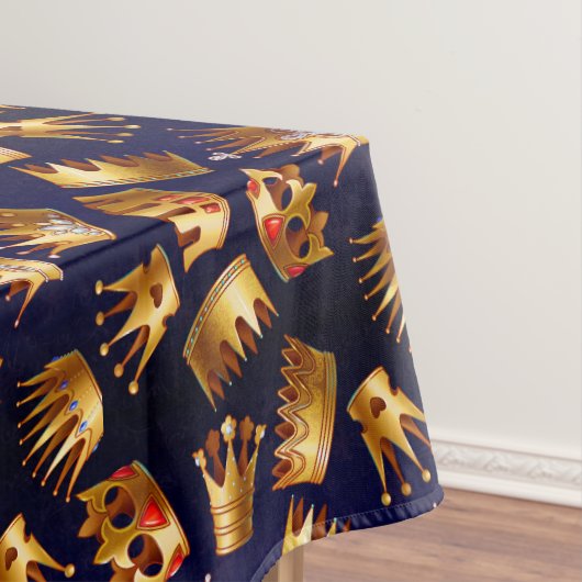 Verschillende goudkroonpatronen tafelkleed (Voorbeeld)
