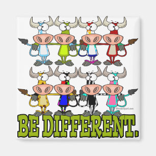 VERSCHILLENDE grappige koeien Magneet