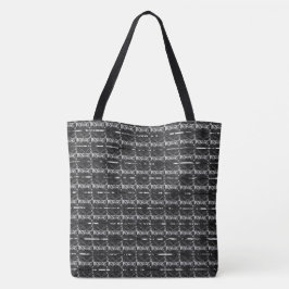 Verschillende grijze, verschillende gestreepte of  tote bag
