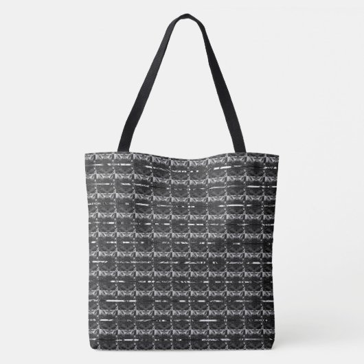 Verschillende grijze, verschillende gestreepte of tote bag (Achterkant)