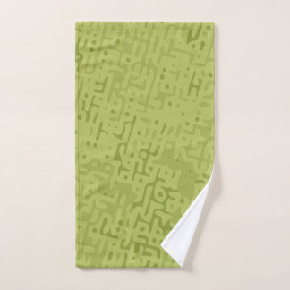 Verschillende groene tinten handdoek