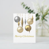 verschillende hangende kerstdagen feestdagenkaart (Staand voorkant)