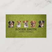 Verschillende honden glimlachen | hondentraining visitekaartje (Voorkant)