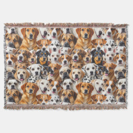 Verschillende hondenrassen deken