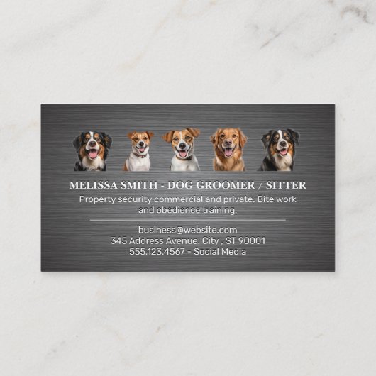 Verschillende Hondenrassen | Doggie Paws Visitekaartje (Achterkant)